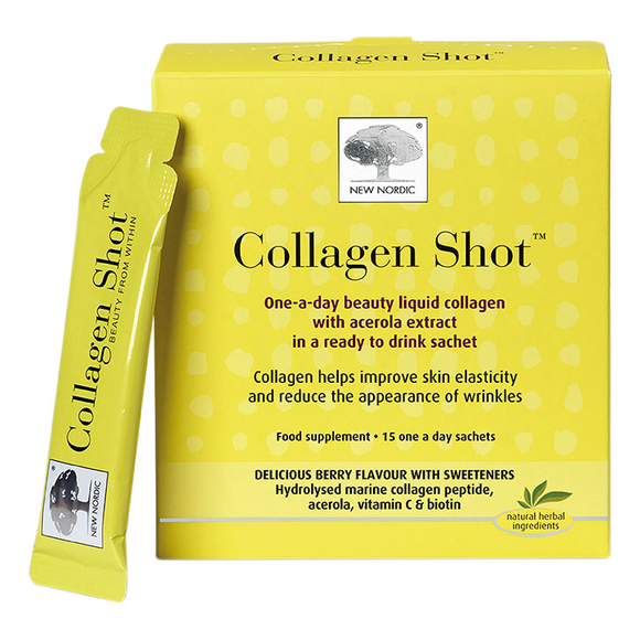 New Nordic Collagen Shot 15 Sachets Holland & Barrett