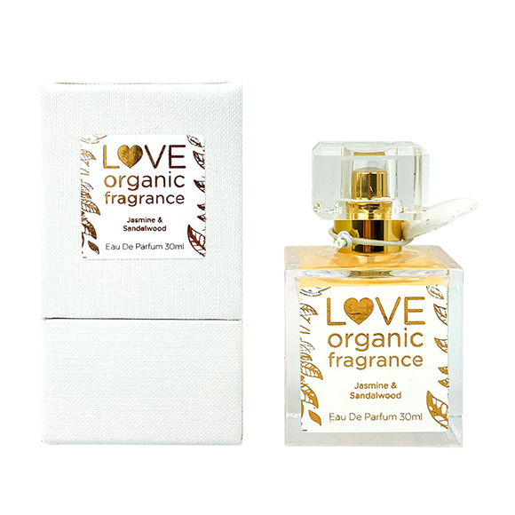 Love organic fragrance Jasmine & Sandalwood Eau De Parfume 30ml Jasmine & Sandalwood Holland Love organic fragrance Jasmine & Sandalwood Eau De Parfume 30ml Jasmine & Sandalwood Holland