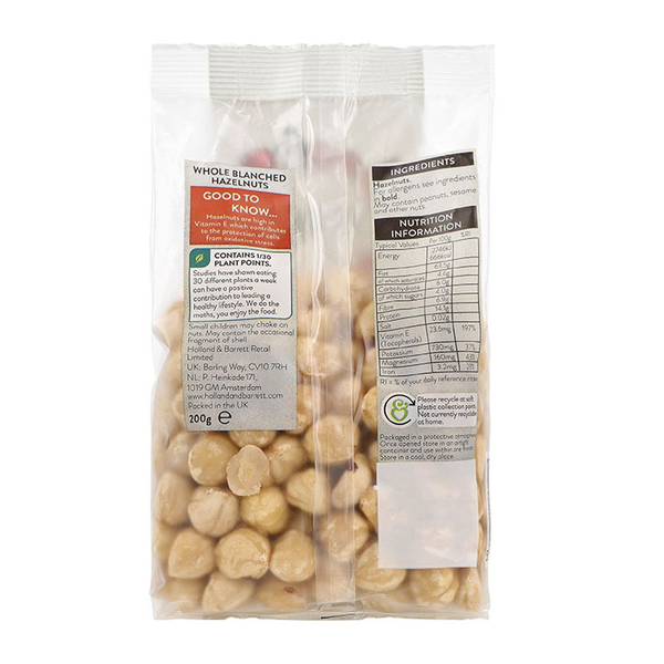 Hazelnuts Healthy Snacks Holland & Barrett