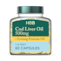 Holland & Barrett Pure Cod Liver Oil with Evening Primrose Oil 500mg 60 Capsules image 1