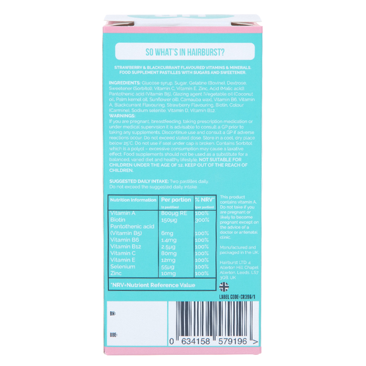 Hairburst Hair Vitamins Chewables & Capsules Holland & Barrett