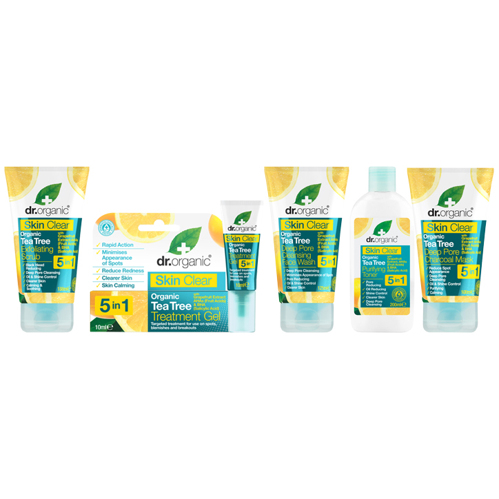 dr organic deep pore cleansing face wash