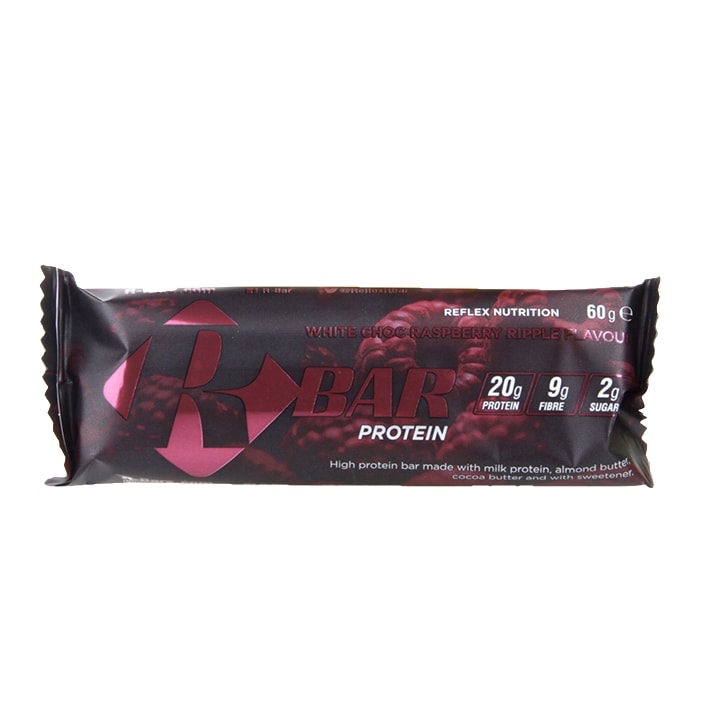 Reflex R-Bar Protein White Chocolate Raspberry Ripple 60g image 1
