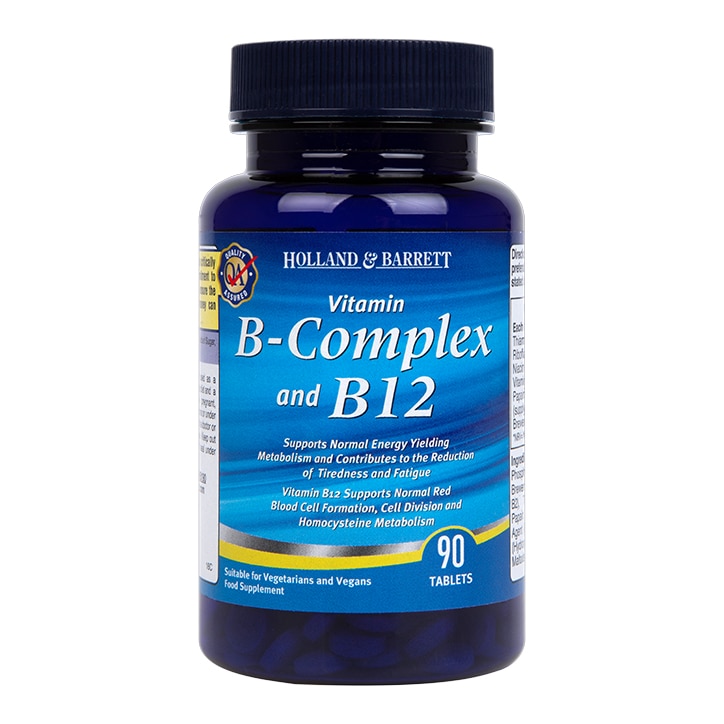 Holland & Barrett B Complex & B12 90 Tablets