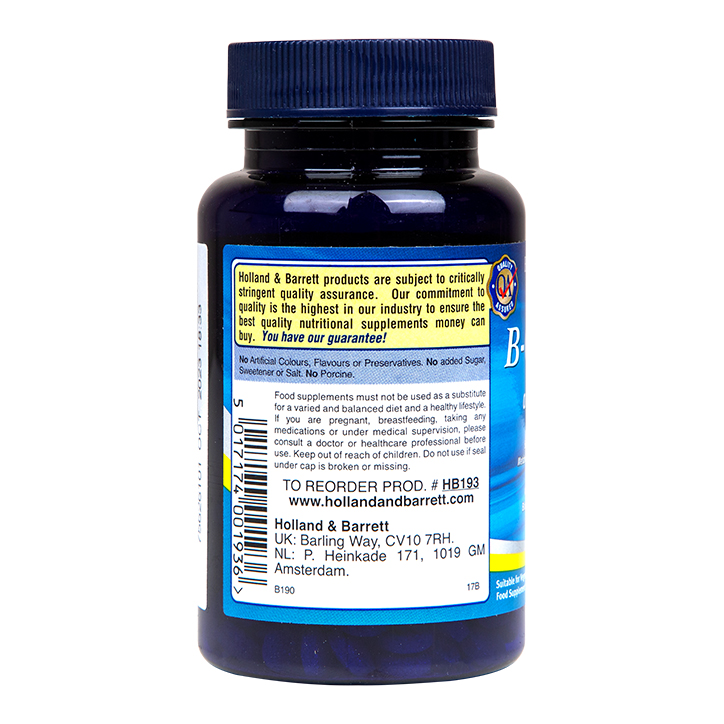 Holland & Barrett B Complex & B12 250 Tablets image 3