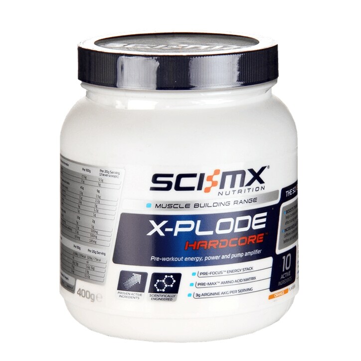 SCI-MX Nutrition X-PLODE Hardcore Orange 400g image 1