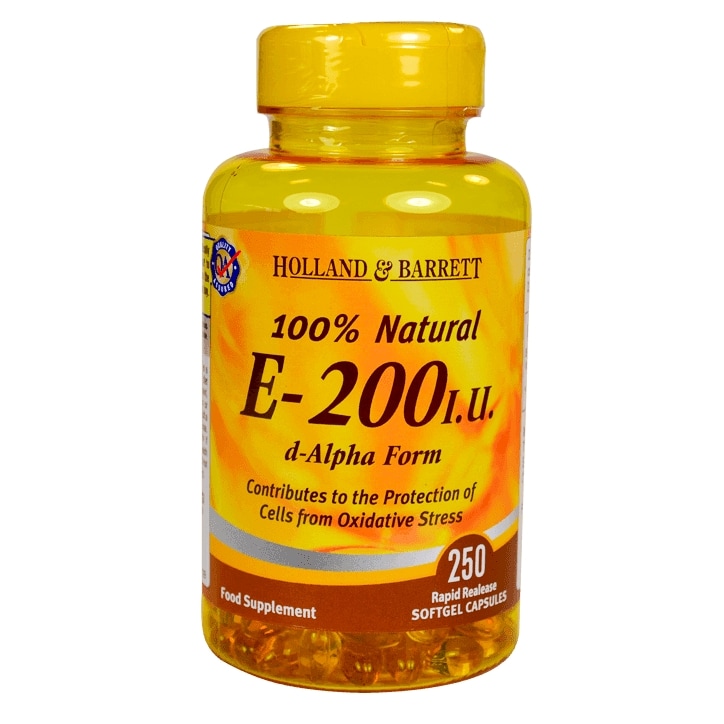 Holland & Barrett Vitamin E 250 Capsules 200iu image 1