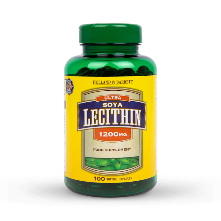 Holland & Barrett Ultra Soya Lecithin 100 Capsules 1200mg image 1