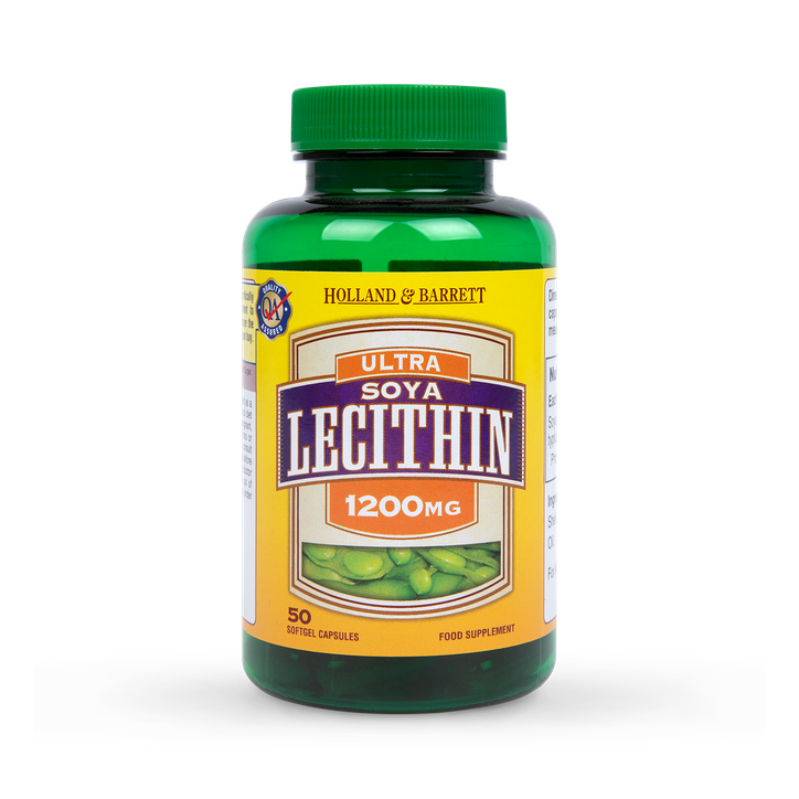 Holland & Barrett Ultra Soya Lecithin 50 Capsules 1200mg image 1