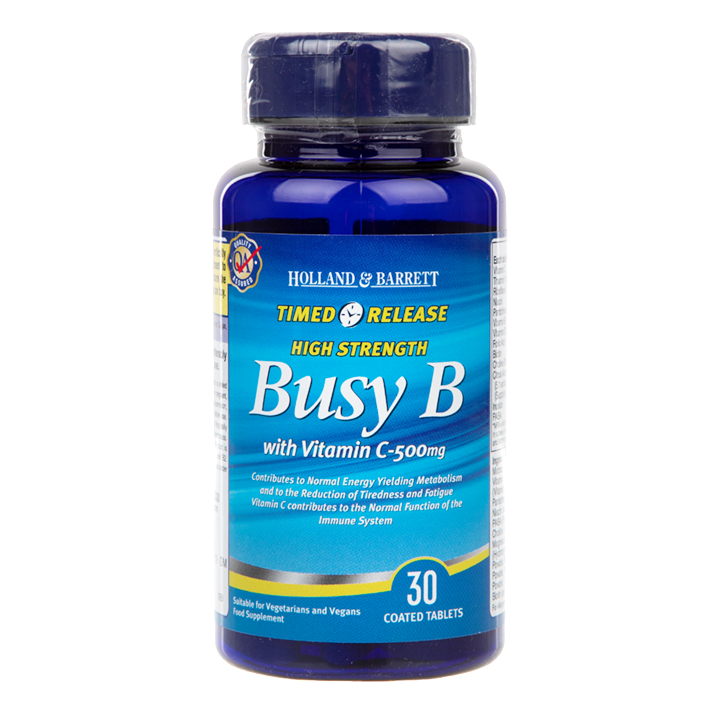 Holland & Barrett Timed Release Busy B Complex with Vitamin C Caplets