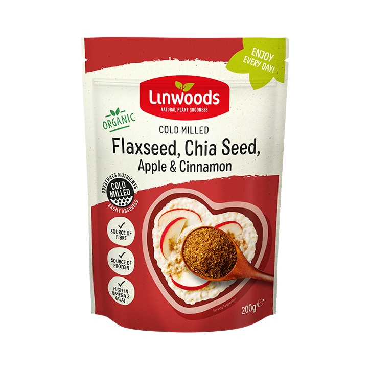 Linwoods Milled Flax, Chia Seed, Apple & Cinnamon 200g