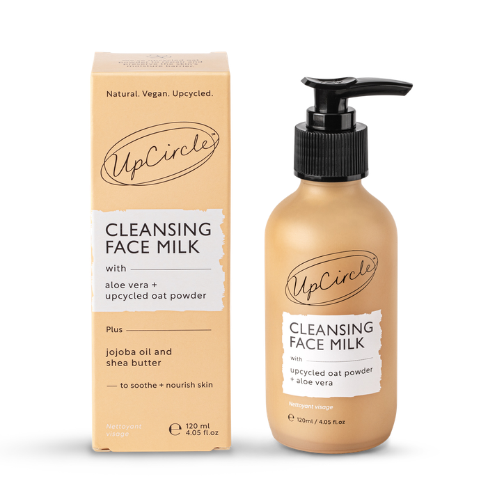 UpCircle Cleansing Face Milk with Aloe Vera + upcycled Oat Powder 120ml image 1