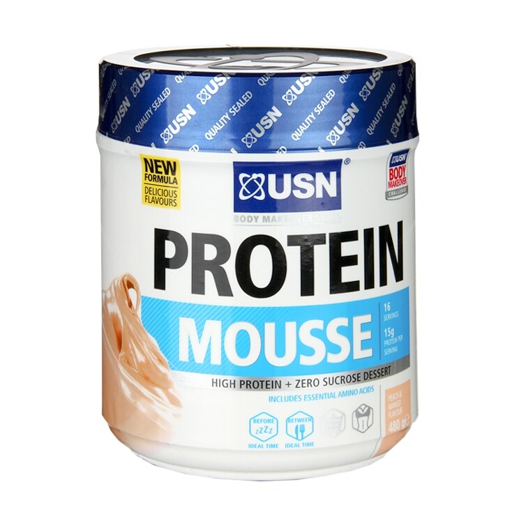 USN Protein Mousse Peach Mango 480g