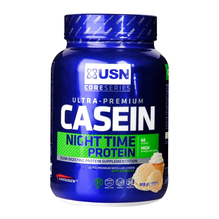USN Ultra-Premium Casein Night Time Protein Vanilla 908g image 1
