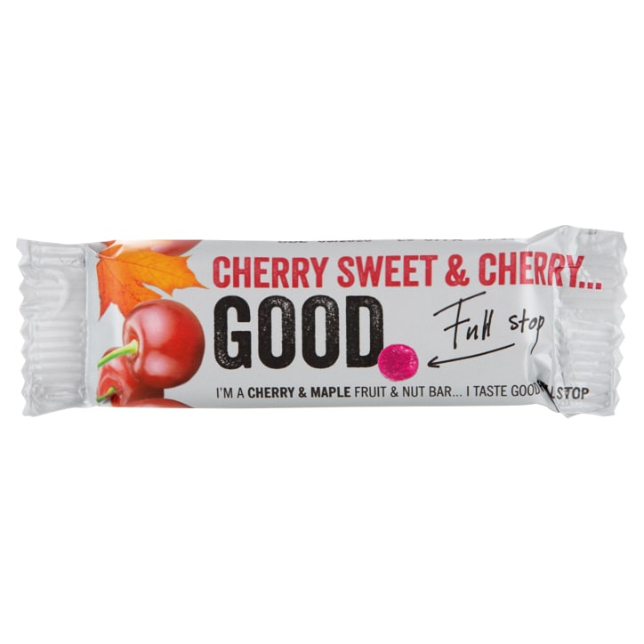 Good Full Stop Cherry & Maple Fruit & Nut Bar 35g image 1