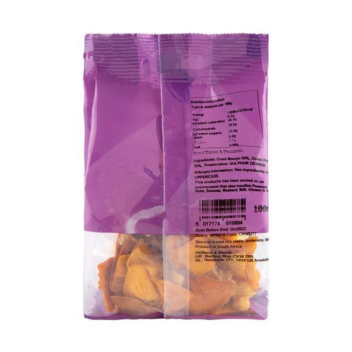 Holland & Barrett Mango & Pineapple Pieces 100g image 2