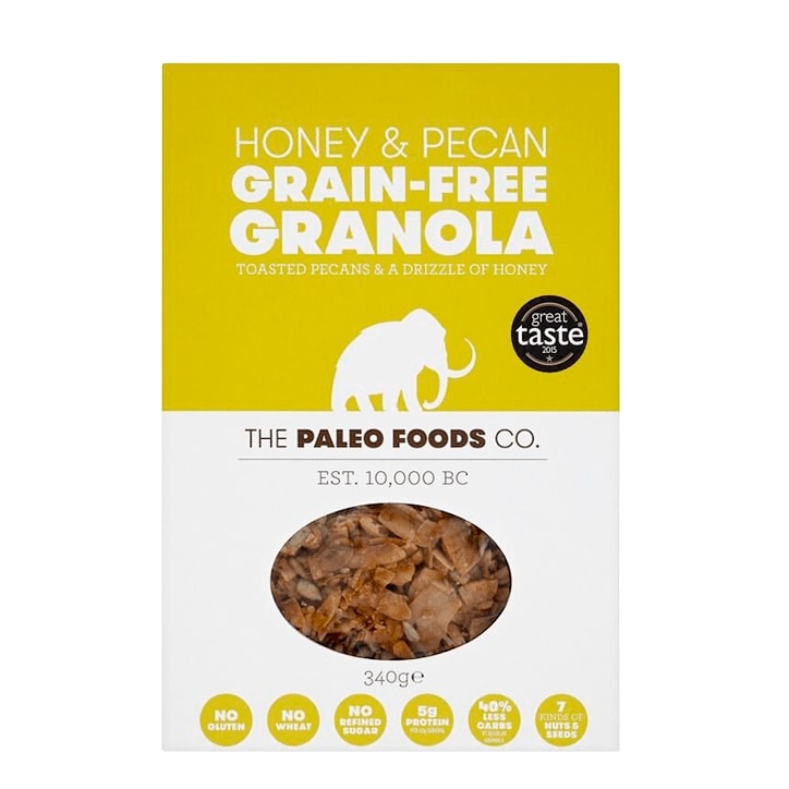 The Paleo Foods Co. Honey & Pecan Granola 340g image 1