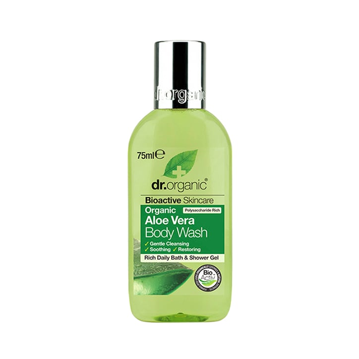 Dr Organic Aloe Vera Body Wash Travel Size 75ml image 1