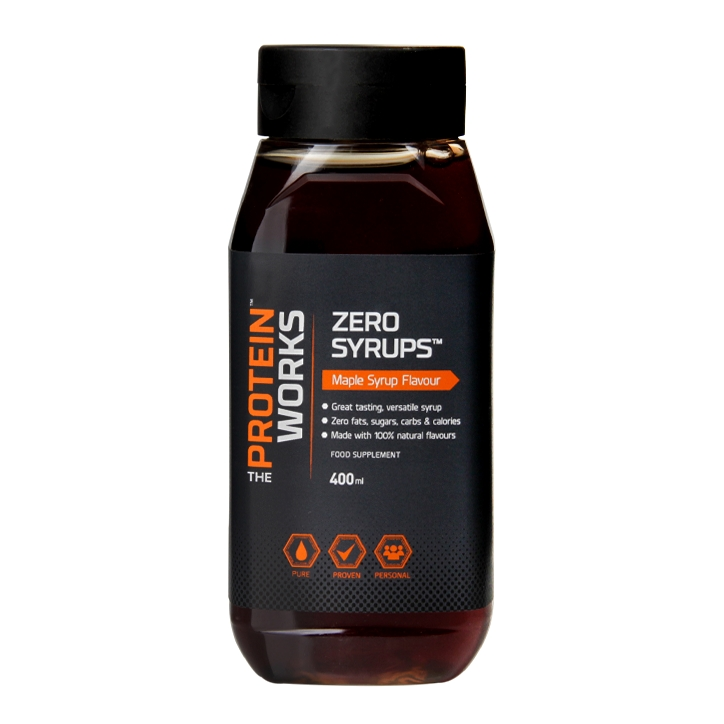 The Protein Works Zero Syrups Maple Syrup Flavour 400ml image 1