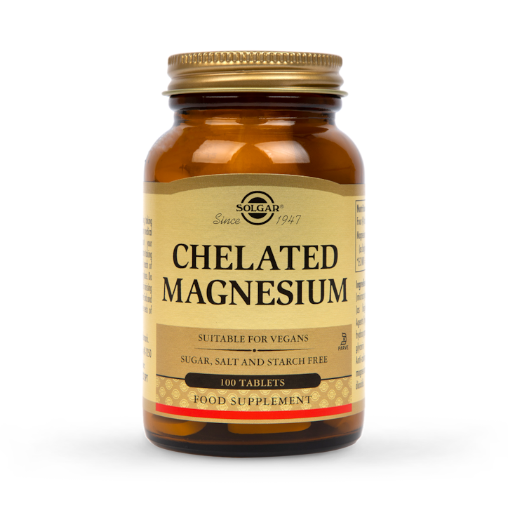 Solgar Chelated Magnesium 100 Tablets image 1