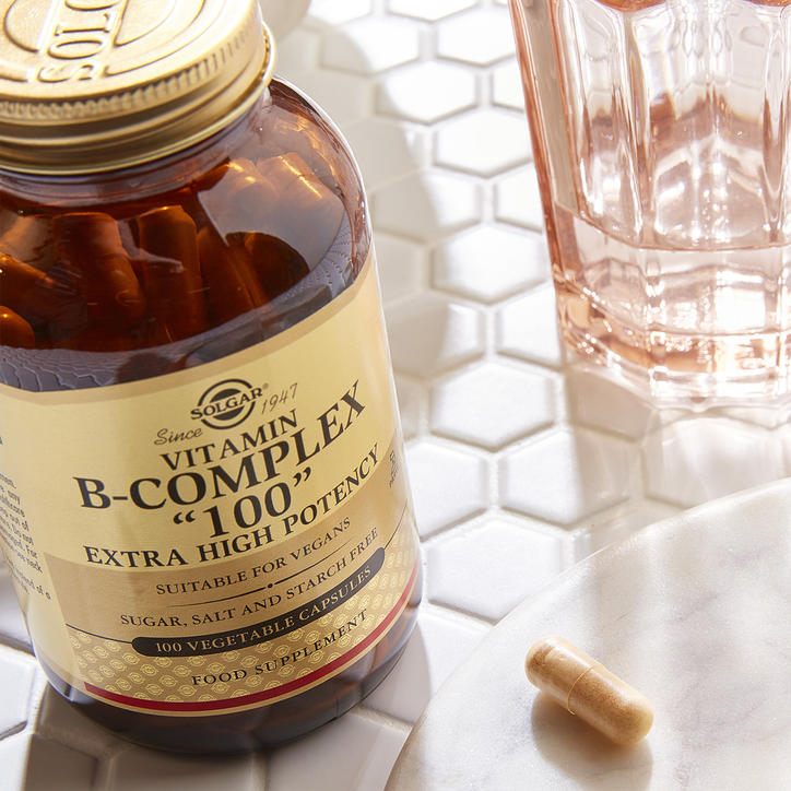 Solgar Vitamin B-Complex "100" Extra High Potency 100 Vegi Capsules image 2