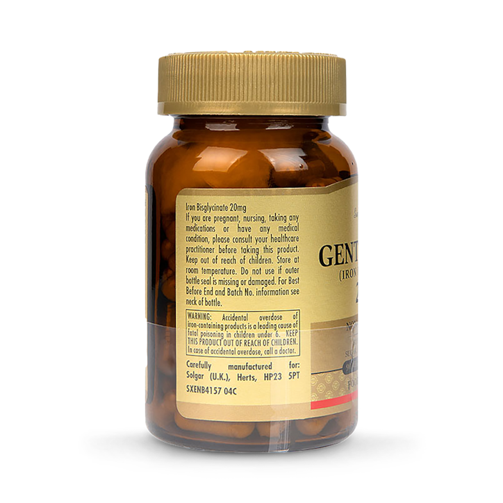 Solgar Gentle Iron 20mg 90 Vegi Capsules