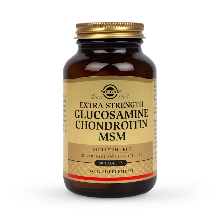 Solgar Extra Strength Glucosamine Chondroitin MSM 60 Tablets image 1