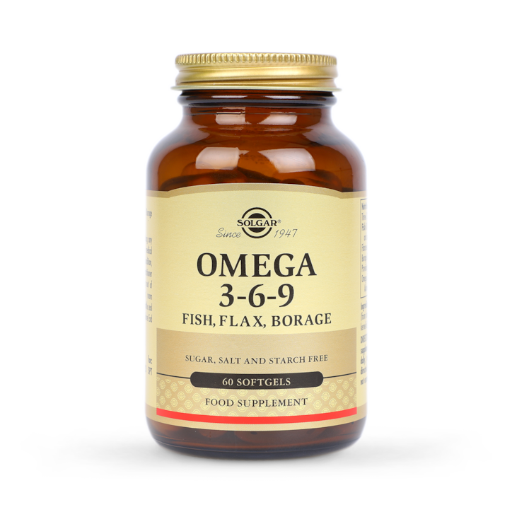 Solgar Omega 3-6-9 Fish, Flax, Borage 60 Softgels image 1