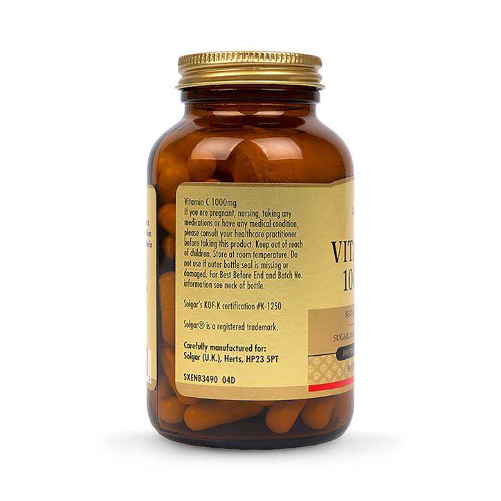 Solgar Vitamin C 1000mg 100 Vegi Capsules image 2