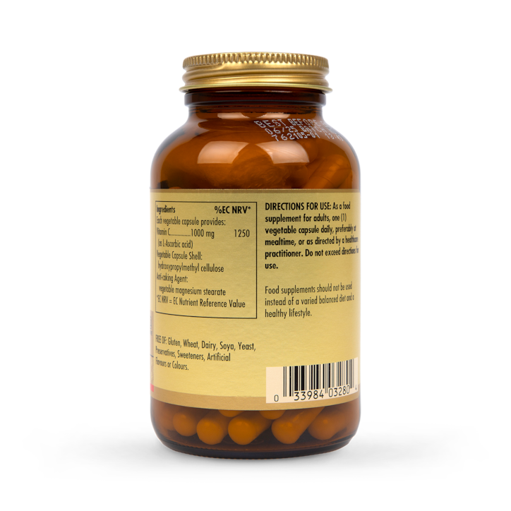 Solgar Vitamin C 1000mg 100 Vegi Capsules image 3