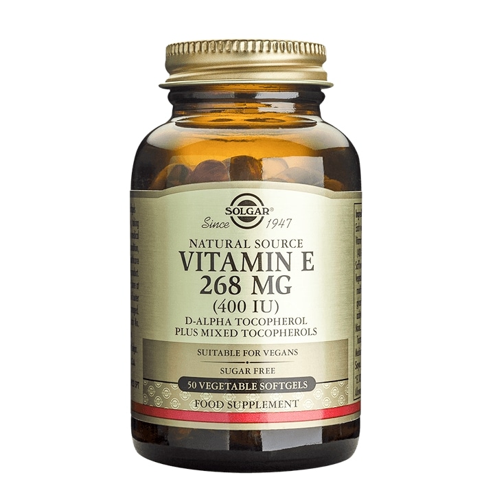 Solgar Vitamin E 268mg 50 Vegi Softgels-1
