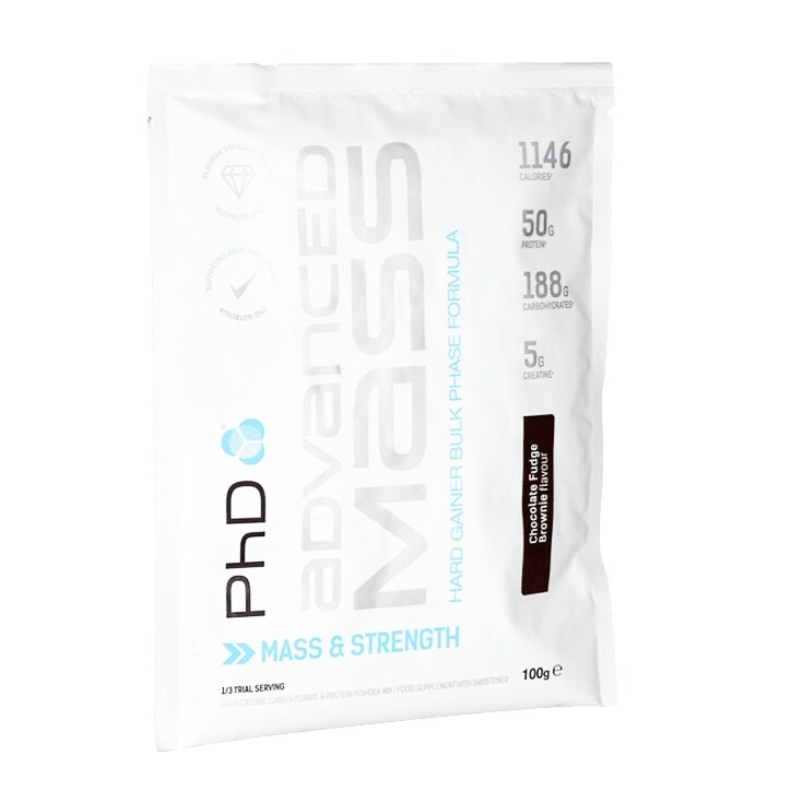 PhD Advanced Mass Powder Fudge Brownie 100g image 1