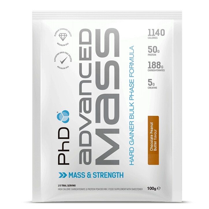 PhD Advanced Mass Powder Chocolate Peanut Butter 100g image 1
