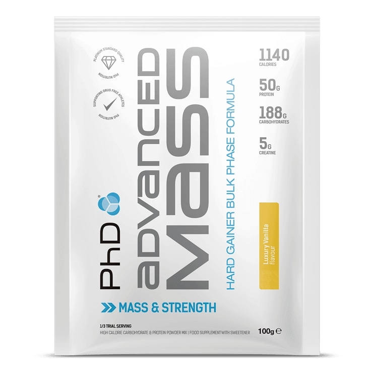 PhD Advanced Mass Powder Luxury Vanilla 12 x 100g image 1