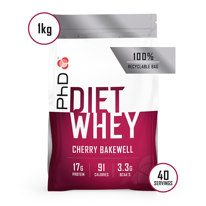 PhD Nutrition Diet Whey Protein Powder Cherry Bakewell 1000g image 2