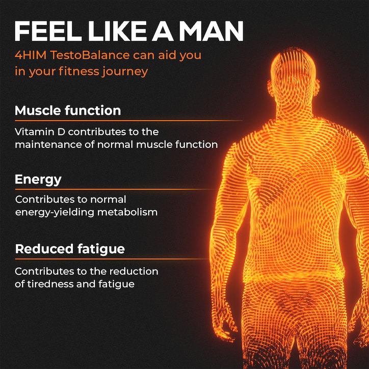 4Him Testobalance Testosterone Supplements For Men 60 Vegan Tablets image 4