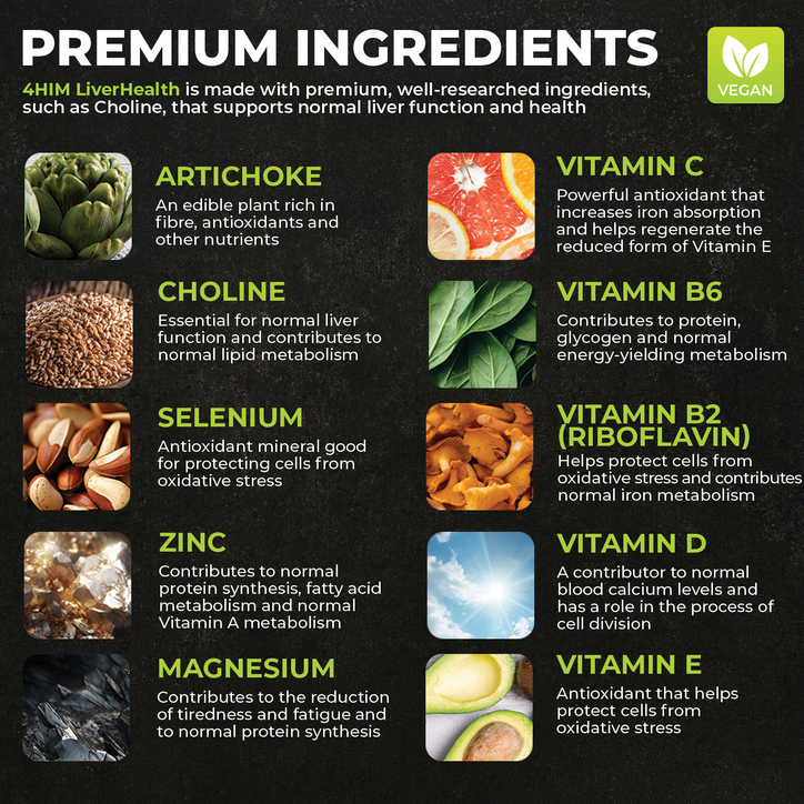 4Him Liverhealth  Liver Support 60 Vegan Tablets image 4