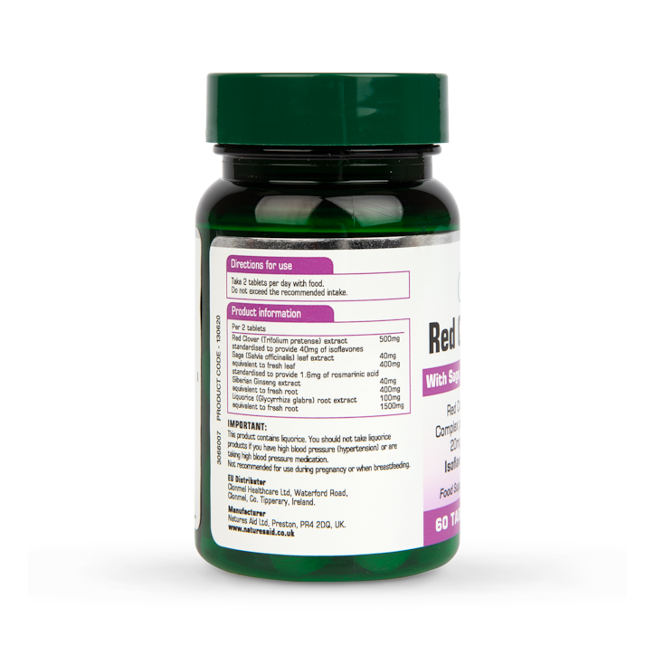 Natures Aid Red Clover Complex 60 Tablets image 2