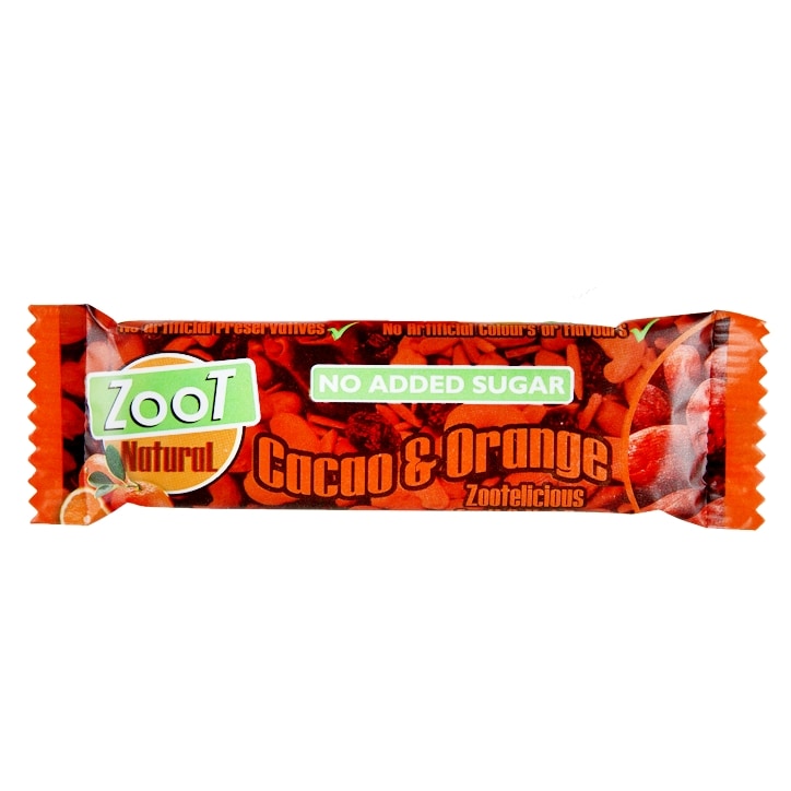 Zoot Natural Cacao & Orange Fruit & Nut Bar 35g image 1