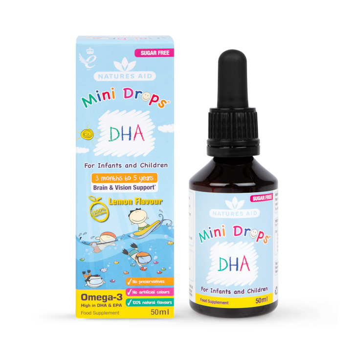 Nature's Aid DHA Drops Lemon 50ml image 1