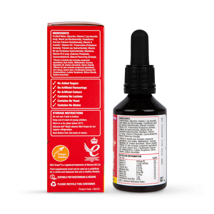 Nature's Aid Multi Vitamin Drops Orange 50ml image 3