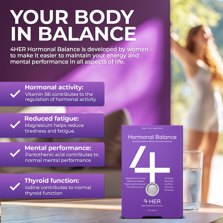 4Her Hormonal Balance For Women 60 Vegan Tablets image 3