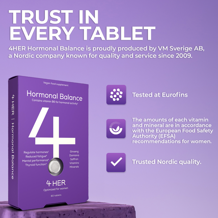 4Her Hormonal Balance For Women 60 Vegan Tablets image 8