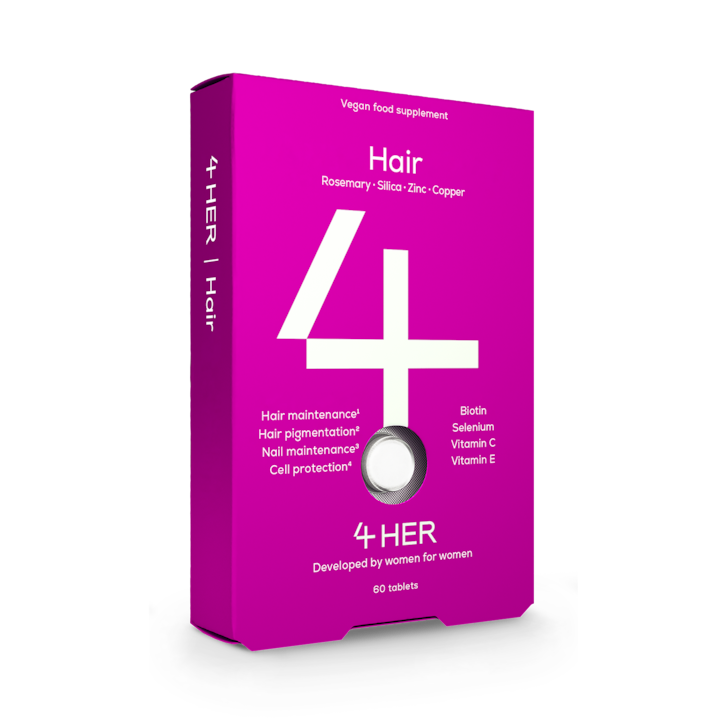 Women's 4Her Hair Supplements For Women 60 Vegan Tablets - Nutritional Support - 60 Tablets