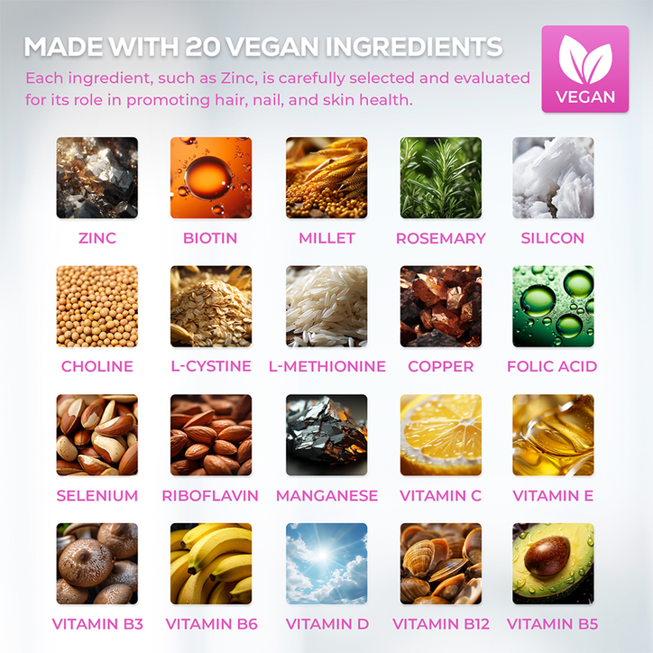 4Her Hair Supplements For Women 60 Vegan Tablets image 6