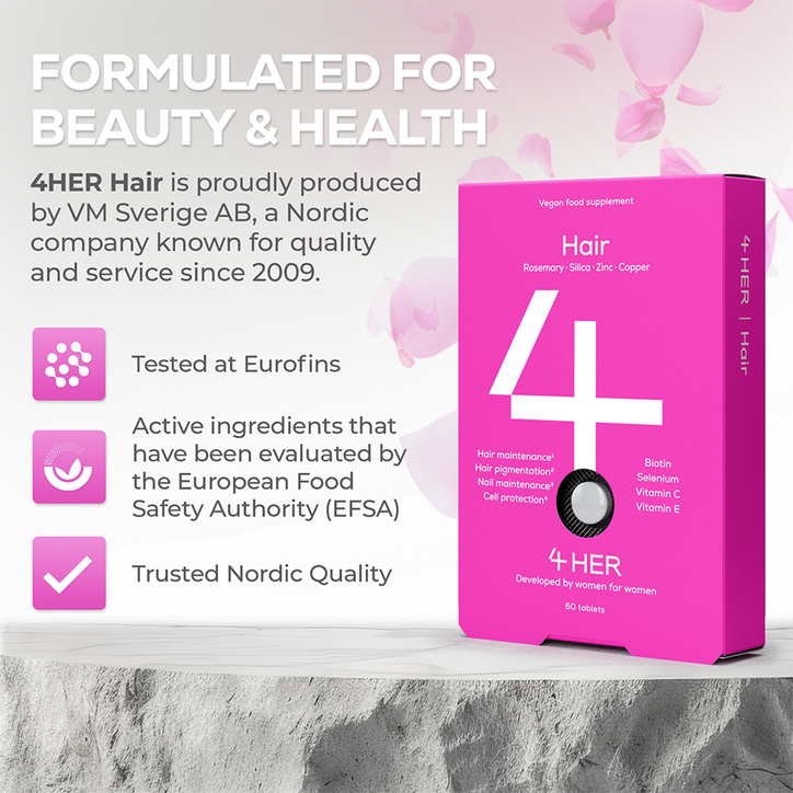4Her Hair Supplements For Women 60 Vegan Tablets image 8