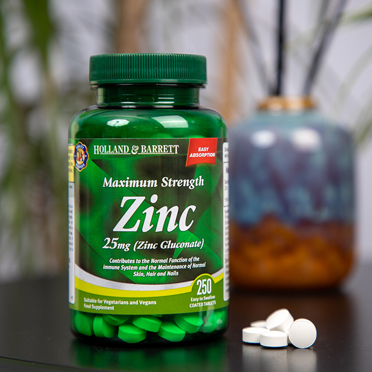 Holland & Barrett Zinc 25mg 250 Tablets image 5