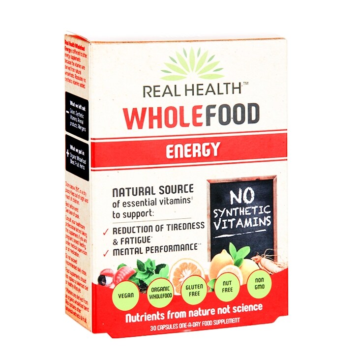 Real Health Wholefood Energy 30 Capsules image 1
