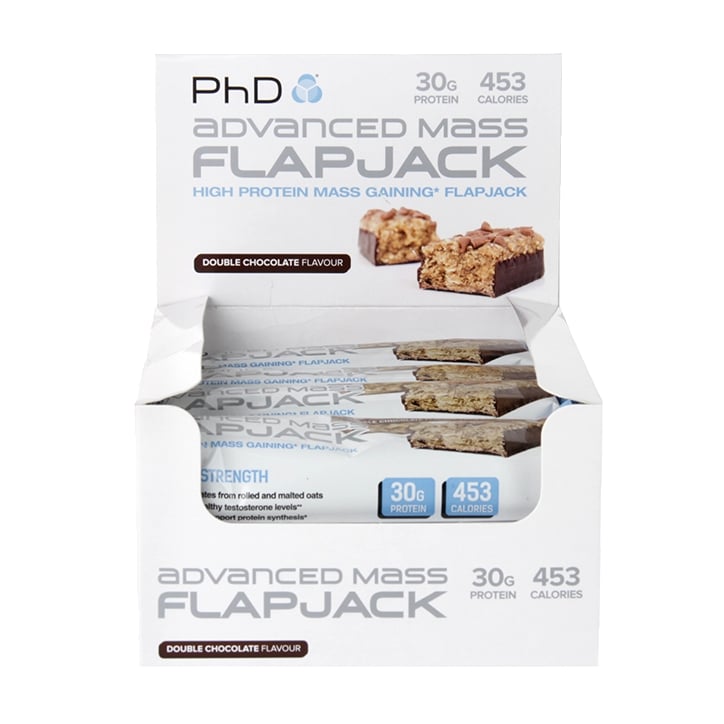 PhD Advanced Mass Flapjack Double Chocolate 12 x 120g image 1