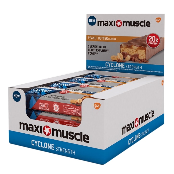 MaxiMuscle Cyclone Bar Peanut Butter 12 x 60g image 1